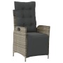 Garden recliners with footrest 2 pcs gray PE rattan by vidaXL, Garden chairs - Ref: Foro24-365291, Price: 266,90 €, Discount: %