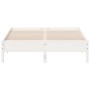 Estructura de cama madera maciza de pino blanco 120x200 cm de vidaXL, Camas y somieres - Ref: Foro24-842703, Precio: 111,77 €...