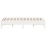 Estructura de cama madera maciza de pino blanco 120x200 cm de vidaXL, Camas y somieres - Ref: Foro24-842703, Precio: 111,77 €...