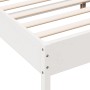 Estructura de cama madera maciza de pino blanco 120x200 cm de vidaXL, Camas y somieres - Ref: Foro24-842703, Precio: 111,77 €...