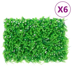   Artificial fern leaf fence 6 pcs green 40x60 cm by vidaXL, Garden - Ref: Foro24-366646, Price: 60,48 €, Discount: %