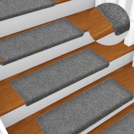 Stair mat 15 pcs light gray punched fabric 65x21x4cm by vidaXL, Stair mats - Ref: Foro24-134564, Price: 38,01 €, Discount: %