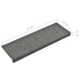 Stair mat 15 pcs light gray punched fabric 65x21x4cm by vidaXL, Stair mats - Ref: Foro24-134564, Price: 38,01 €, Discount: %