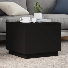 Mesa de centro con luces LED negro 50x50x40 cm de vidaXL, Mesas de centro - Ref: Foro24-839869, Precio: 61,88 €, Descuento: %