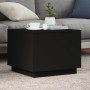 Mesa de centro con luces LED negro 50x50x40 cm de vidaXL, Mesas de centro - Ref: Foro24-839869, Precio: 61,84 €, Descuento: %