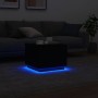 Coffee table with LED lights black 50x50x40 cm by vidaXL, Coffee table - Ref: Foro24-839869, Price: 62,75 €, Discount: %