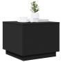 Coffee table with LED lights black 50x50x40 cm by vidaXL, Coffee table - Ref: Foro24-839869, Price: 62,75 €, Discount: %