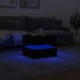 Coffee table with LED lights black 50x50x40 cm by vidaXL, Coffee table - Ref: Foro24-839855, Price: 85,75 €, Discount: %