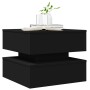 Coffee table with LED lights black 50x50x40 cm by vidaXL, Coffee table - Ref: Foro24-839855, Price: 85,75 €, Discount: %