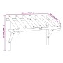 Pérgola de puerta de madera maciza de pino 200x100x100 cm de vidaXL, Toldos - Ref: Foro24-49454, Precio: 165,02 €, Descuento: %