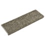 Alfombras de peldaños de escalera 15 uds gris 65x21x4 cm de vidaXL, Alfombrillas para escalones - Ref: Foro24-134575, Precio:...