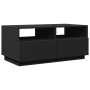 Mesa de centro con luces LED negro 90x49x40 cm de vidaXL, Mesas de centro - Ref: Foro24-839834, Precio: 114,64 €, Descuento: %