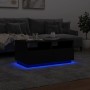 Mesa de centro con luces LED negro 90x49x40 cm de vidaXL, Mesas de centro - Ref: Foro24-839834, Precio: 114,64 €, Descuento: %