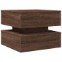 Coffee table with LED lights oak brown 50x50x40 cm by vidaXL, Coffee table - Ref: Foro24-839860, Price: 76,11 €, Discount: %