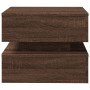 Coffee table with LED lights oak brown 50x50x40 cm by vidaXL, Coffee table - Ref: Foro24-839860, Price: 76,11 €, Discount: %