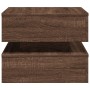 Coffee table with LED lights oak brown 50x50x40 cm by vidaXL, Coffee table - Ref: Foro24-839860, Price: 76,11 €, Discount: %