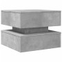 Coffee table with LED lights concrete gray 50x50x40 cm by vidaXL, Coffee table - Ref: Foro24-839857, Price: 76,28 €, Discount: %