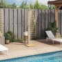 Outdoor shower PE rattan and beige acacia wood 50x55x224 cm by vidaXL, Pool and spa accessories - Ref: Foro24-368208, Price: ...