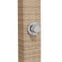 Outdoor shower PE rattan and beige acacia wood 50x55x224 cm by vidaXL, Pool and spa accessories - Ref: Foro24-368208, Price: ...