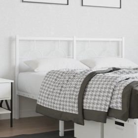 Cabecero de metal blanco 140 cm de vidaXL, Cabeceros y pies de cama - Ref: Foro24-376308, Precio: 40,99 €, Descuento: %