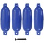 Parachoques para barco 4 unidades PVC azul 58,5x16,5 cm de vidaXL, Atracada y anclaje - Ref: Foro24-92378, Precio: 69,19 €, D...