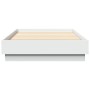 White engineered wood bed frame 75x190 cm by vidaXL, Beds and slatted bases - Ref: Foro24-839637, Price: 91,51 €, Discount: %