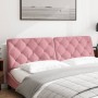 Pink velvet padded bed headboard 180 cm by vidaXL, Headboards and footboards - Ref: Foro24-374744, Price: 76,45 €, Discount: %