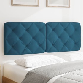 Blue velvet padded headboard 140 cm by vidaXL, Headboards and footboards - Ref: Foro24-374731, Price: 65,01 €, Discount: %