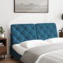 Blue velvet padded headboard 140 cm by vidaXL, Headboards and footboards - Ref: Foro24-374731, Price: 64,96 €, Discount: %