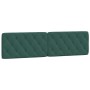 Cabecero de cama acolchado terciopelo verde oscuro 200 cm de vidaXL, Cabeceros y pies de cama - Ref: Foro24-374750, Precio: 8...