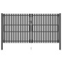 Anthracite gray steel garden fence gate 4x2.5 cm by vidaXL, garden gates - Ref: Foro24-146338, Price: 916,71 €, Discount: %