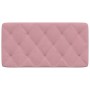 Pink velvet padded bed headboard 100 cm by vidaXL, Headboards and footboards - Ref: Foro24-374719, Price: 51,99 €, Discount: %