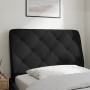 Black velvet padded headboard 90 cm by vidaXL, Headboards and footboards - Ref: Foro24-374710, Price: 41,99 €, Discount: %