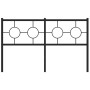 Black metal headboard 140 cm by vidaXL, Headboards and footboards - Ref: Foro24-376259, Price: 48,99 €, Discount: %