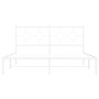 Estructura de cama con cabecero metal blanca 160x200 cm de vidaXL, Camas y somieres - Ref: Foro24-376278, Precio: 110,11 €, D...