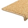 Alfombras de peldaños de escalera 15 uds beige 65x21x4 cm de vidaXL, Alfombrillas para escalones - Ref: Foro24-134577, Precio...