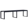 Garden bench black PS board 180 cm by vidaXL, garden benches - Ref: Foro24-49493, Price: 146,80 €, Discount: %