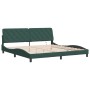 Estructura cama con luces LED terciopelo verde oscuro 200x200cm de vidaXL, Camas y somieres - Ref: Foro24-3213876, Precio: 27...