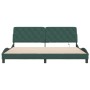 Estructura cama con luces LED terciopelo verde oscuro 200x200cm de vidaXL, Camas y somieres - Ref: Foro24-3213876, Precio: 27...