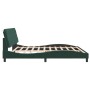 Estructura cama con luces LED terciopelo verde oscuro 200x200cm de vidaXL, Camas y somieres - Ref: Foro24-3213876, Precio: 27...