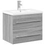 Mueble de baño con lavabo integrado gris Sonoma de vidaXL, Tocadores de baño - Ref: Foro24-3278774, Precio: 203,03 €, Descuen...