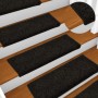 Alfombras de peldaños de escalera 15 uds negro 65x21x4 cm de vidaXL, Alfombrillas para escalones - Ref: Foro24-134576, Precio...