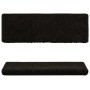 Alfombras de peldaños de escalera 15 uds negro 65x21x4 cm de vidaXL, Alfombrillas para escalones - Ref: Foro24-134576, Precio...