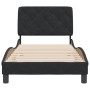 Estructura de cama con cabecero de terciopelo negro 90x200 cm de vidaXL, Camas y somieres - Ref: Foro24-3207901, Precio: 148,...