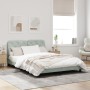 Light gray velvet bed frame with headboard 160x200cm by vidaXL, Beds and slatted bases - Ref: Foro24-3207929, Price: 217,79 €...