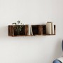 Smoked oak engineered wood wall furniture 75x18x16.5 cm by vidaXL, Shelves and shelves - Ref: Foro24-840437, Price: 23,12 €, ...