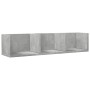 Mueble de pared madera ingeniería gris hormigón 75x18x16,5 cm de vidaXL, Estantes y estanterías - Ref: Foro24-840435, Precio:...