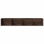 Wall furniture 2 pcs oak brown wood 99x18x16.5 cm by vidaXL, Shelves and shelves - Ref: Foro24-840456, Price: 41,96 €, Discou...