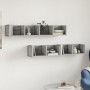 Wall furniture 2 pcs gray Sonoma wood 99x18x16.5 cm by vidaXL, Shelves and shelves - Ref: Foro24-840454, Price: 41,96 €, Disc...