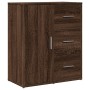 Oak brown engineered wood sideboard 60x31x70 cm by vidaXL, Sideboards - Ref: Foro24-840477, Price: 80,44 €, Discount: %